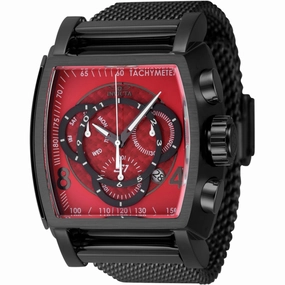 Invicta Men's Watch - S1 Rally Chronograph Gunmetal and Red Dial Bracelet | 46012