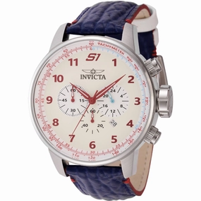 Invicta Men's Watch - S1 Rally Chronograph White Dial Red and Blue Strap | 44954