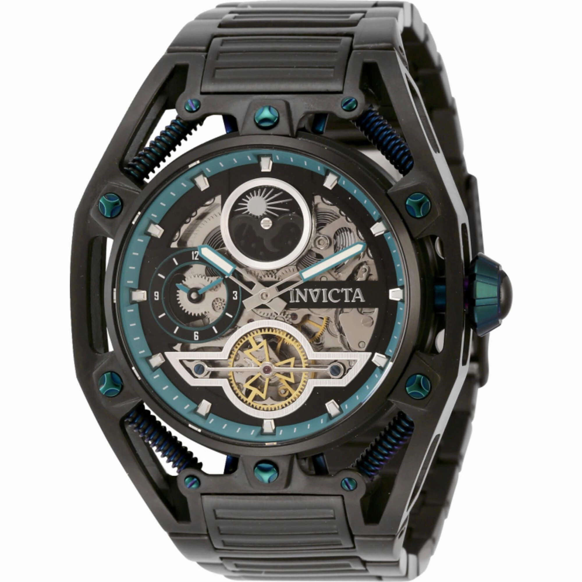 Invicta Men's Watch - S1 Rally Day and Night Indicator Black Steel Bracelet | 42133