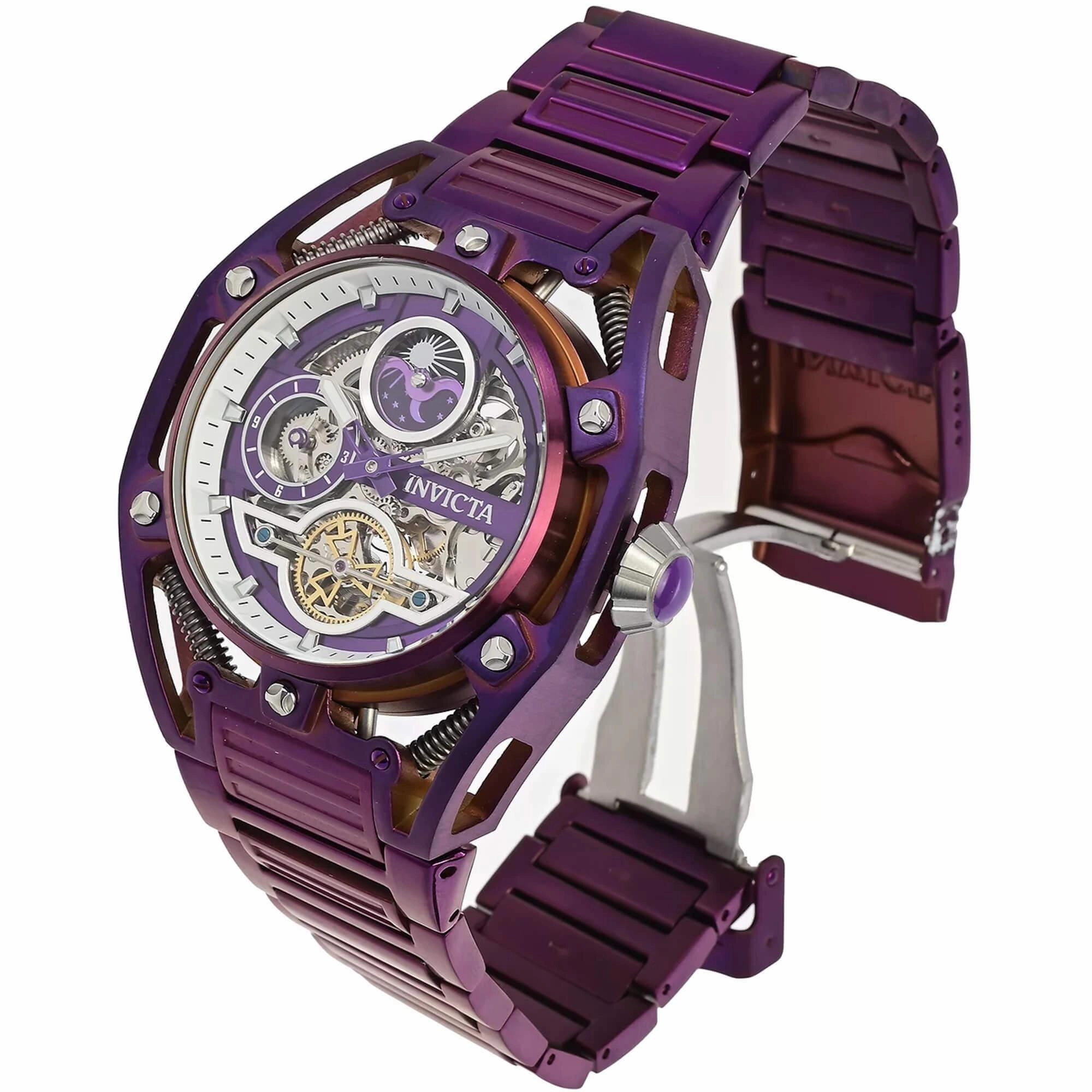 Invicta Men's Watch - S1 Rally Day and Night Indicator Purple Steel Bracelet | 42134