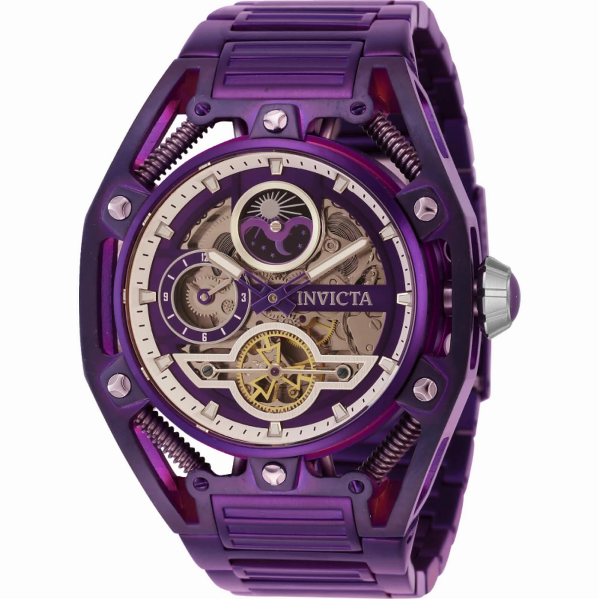 Invicta Men's Watch - S1 Rally Day and Night Indicator Purple Steel Bracelet | 42134