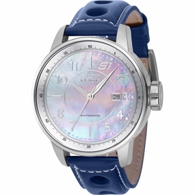 Invicta Men's Watch - S1 Rally White MOP and Silver Tone Dial Leather Strap | 39029