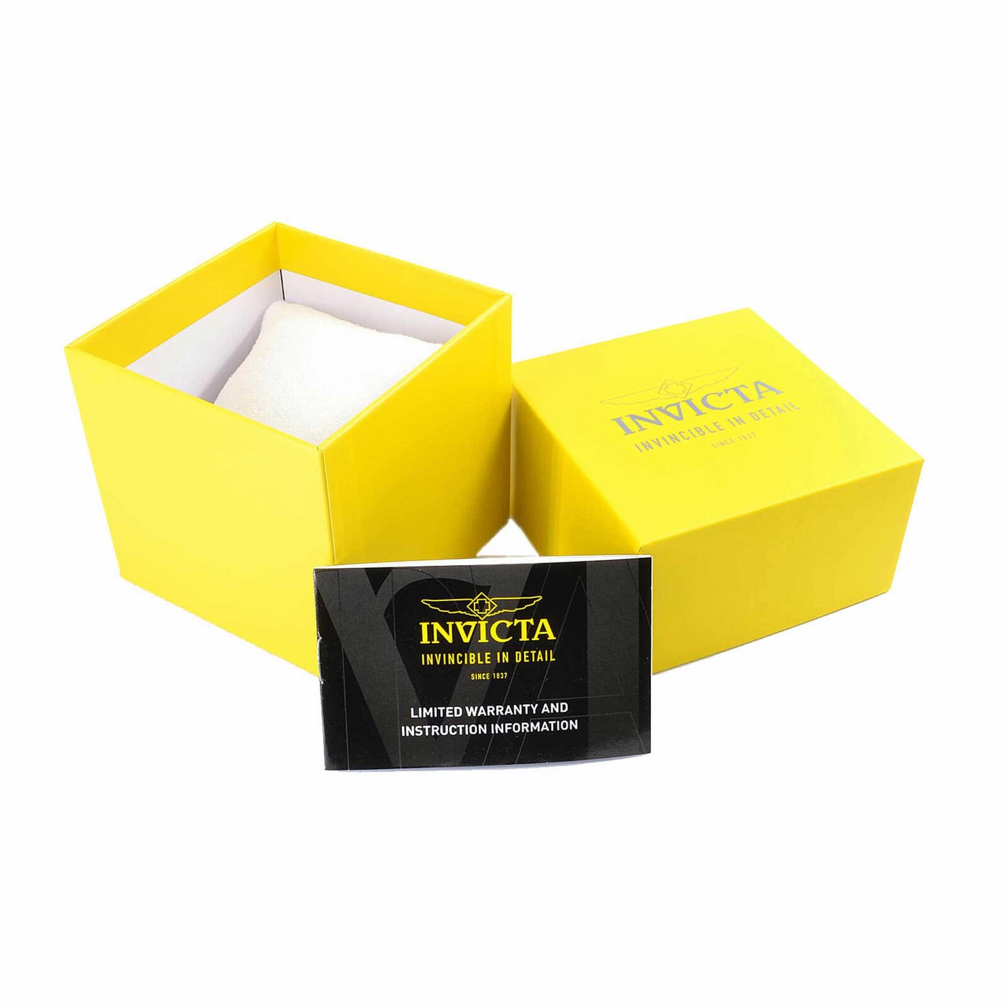 Invicta Men's Watch - Shaq Quartz Chrono Yellow and Silver Steel Bracelet | 33716