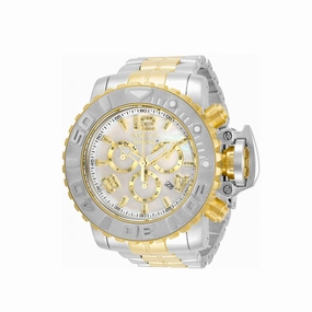 Invicta Men's Watch - Shaq Quartz Chrono Yellow and Silver Steel Bracelet | 33716
