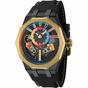 Invicta Men's Watch - Specialty Automatic Two Tone Case Black Silicone Strap | 43203