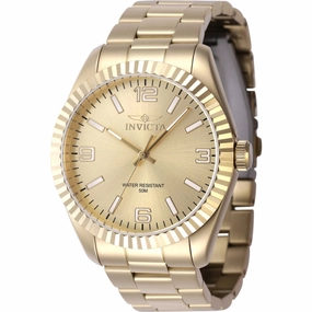 Invicta Men's Watch - Specialty Yellow Gold Stainless Steel Bracelet Quartz | 47460