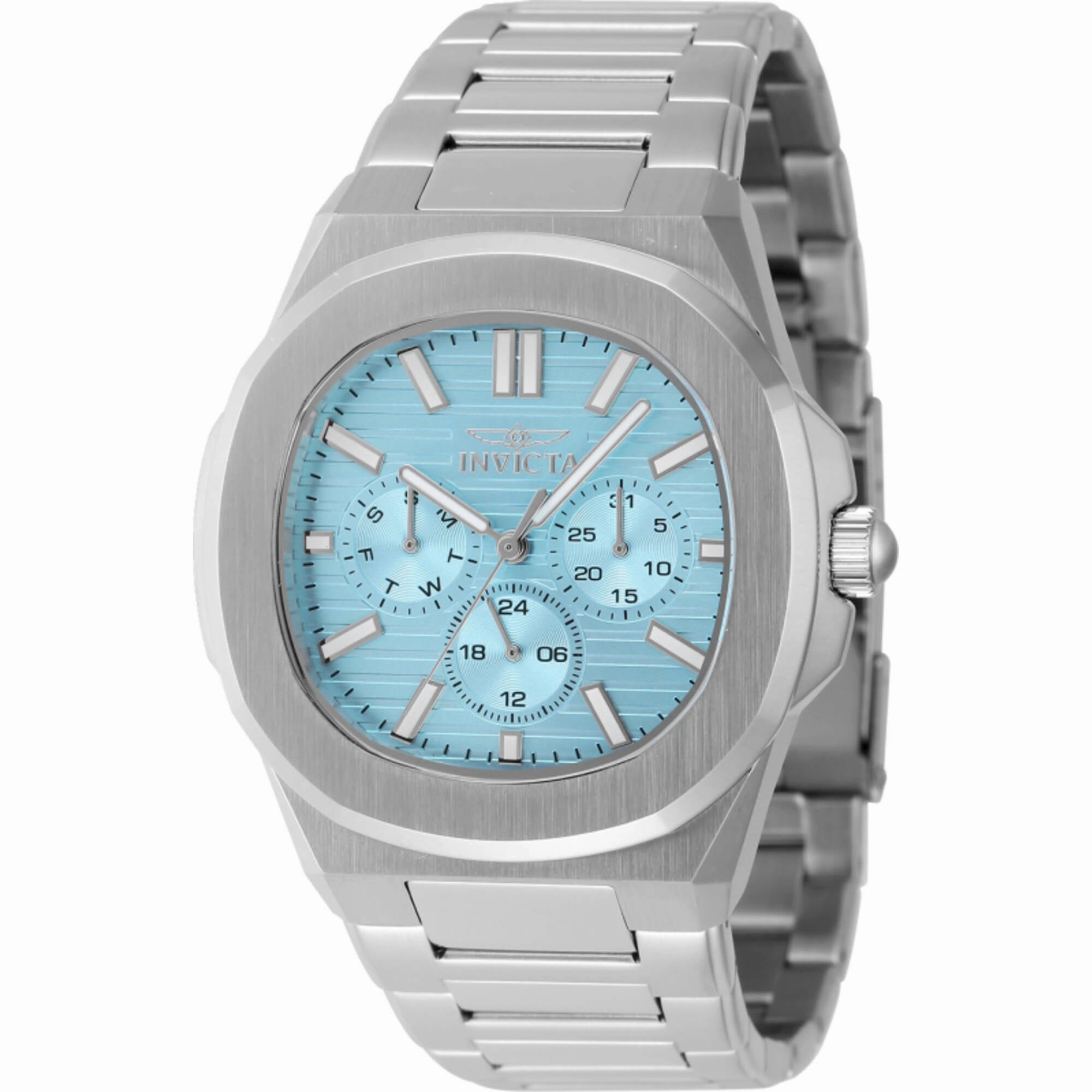 Invicta Men's Watch - Speedway Quartz Light Blue Dial Silver Steel Bracelet | 48328
