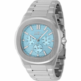 Invicta Men's Watch - Speedway Quartz Light Blue Dial Silver Steel Bracelet | 48328