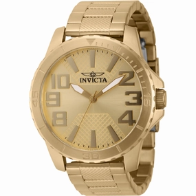 Invicta Men's Watch - Speedway Quartz Yellow Gold Stainless Steel Bracelet | 46306