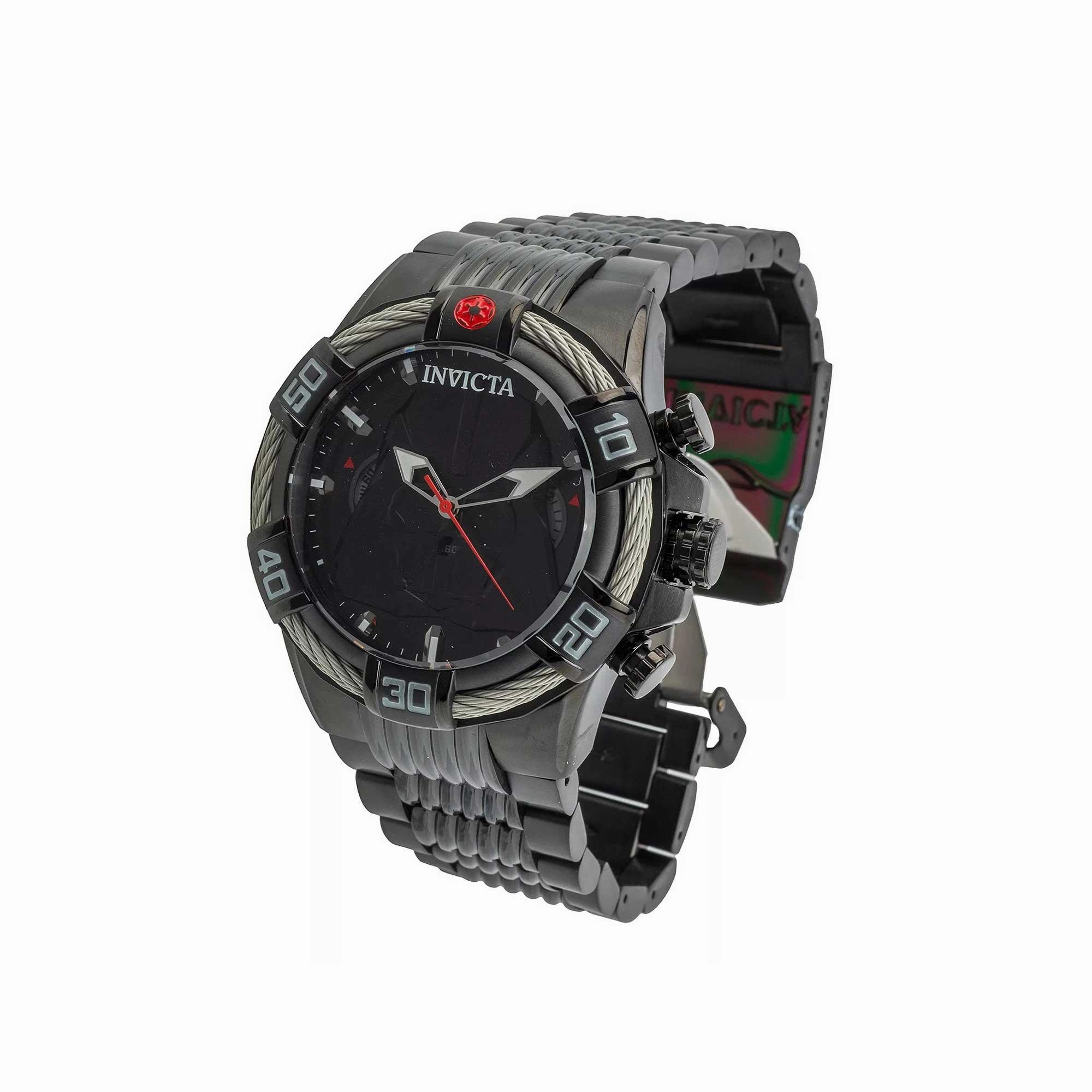 Invicta Men's Watch - Star Wars Darth Vader Chronograph Black Steel Bracelet | 41372
