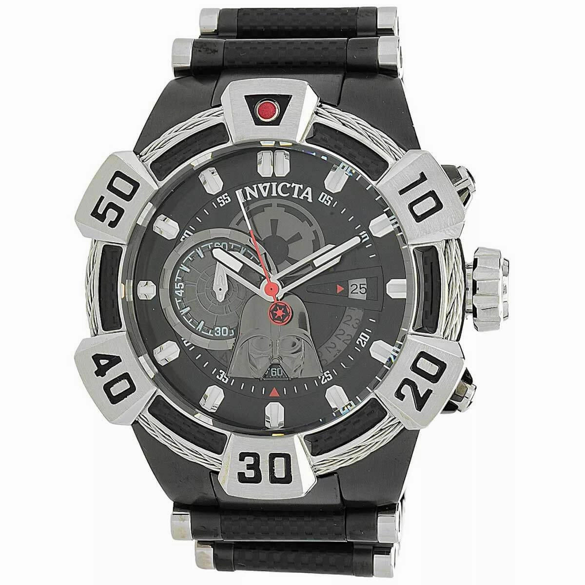 Invicta Men's Watch - Star Wars Darth Vader Gunmetal and Black Dial Bracelet | 37683