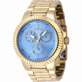 Invicta Men's Watch - Subaqua Blue Dial Yellow Gold Steel Bracelet Quartz | 46599