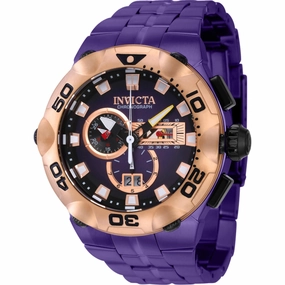 Invicta Men's Watch - Subaqua Chronograph Date Display Purple Dial Bracelet | 41726