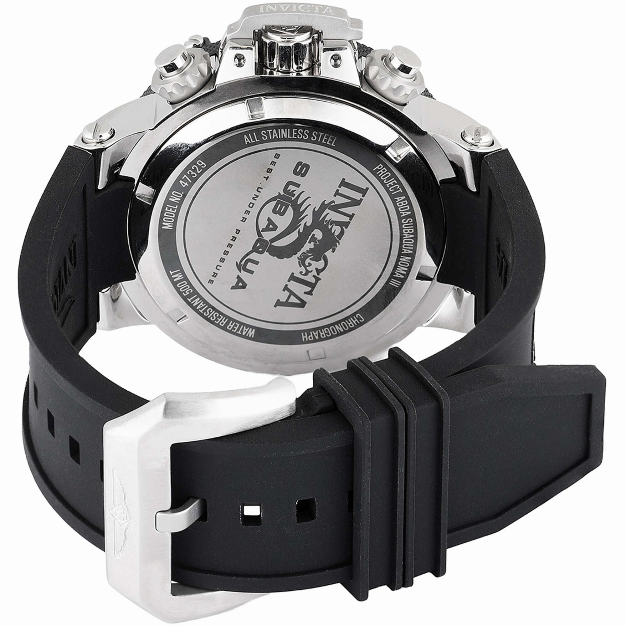 Invicta Men's Watch - Subaqua Noma III Chronograph White and Green Dial Strap | 47329