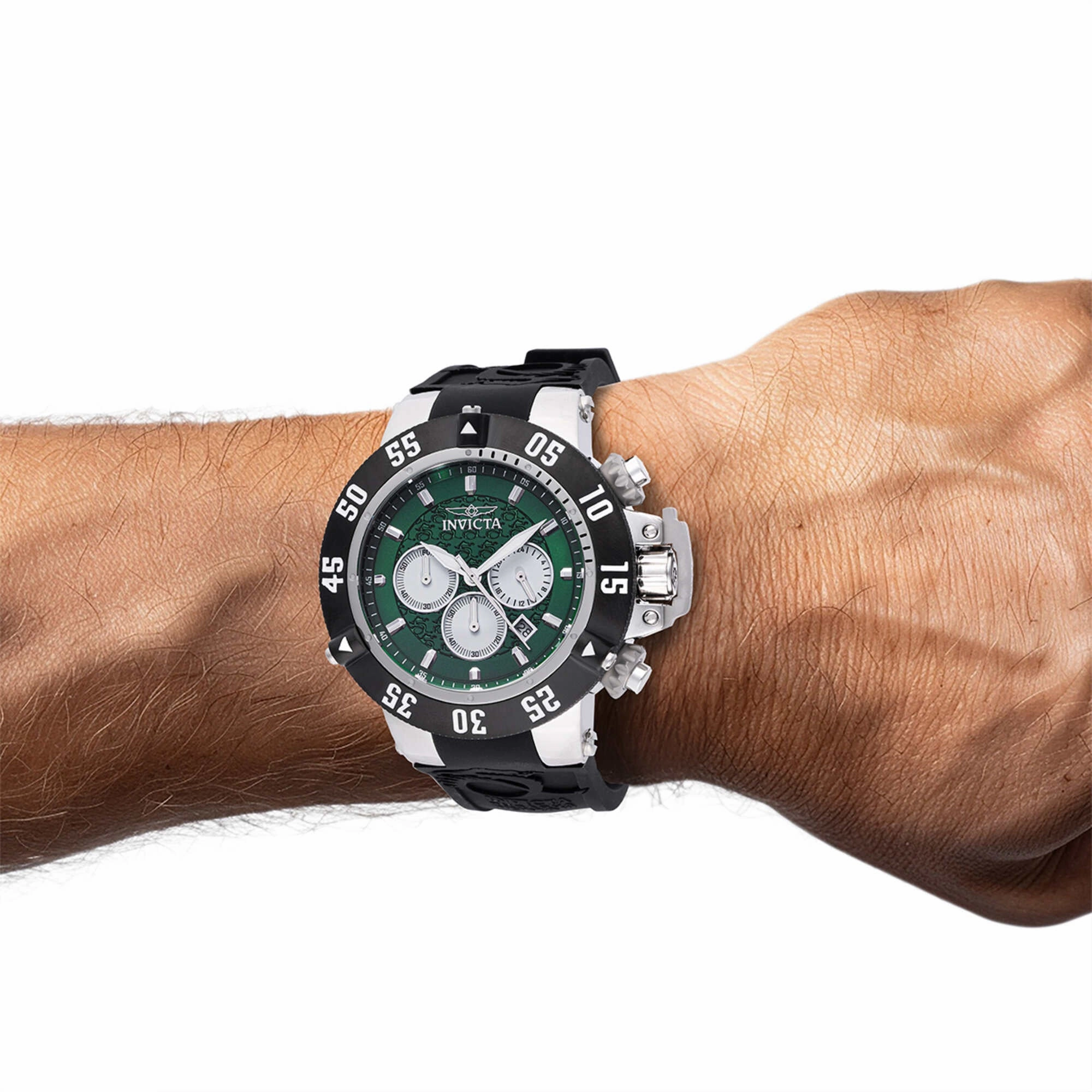 Invicta Men's Watch - Subaqua Noma III Chronograph White and Green Dial Strap | 47329