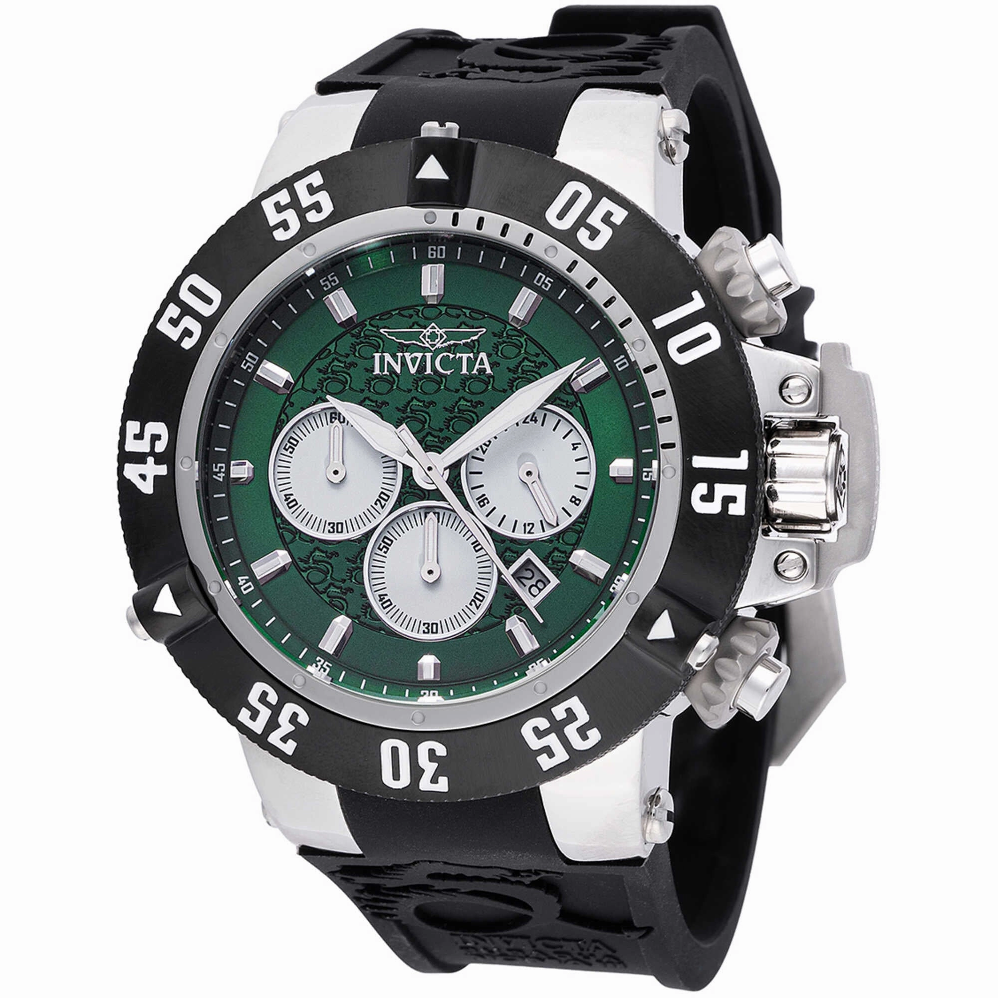 Invicta Men's Watch - Subaqua Noma III Chronograph White and Green Dial Strap | 47329
