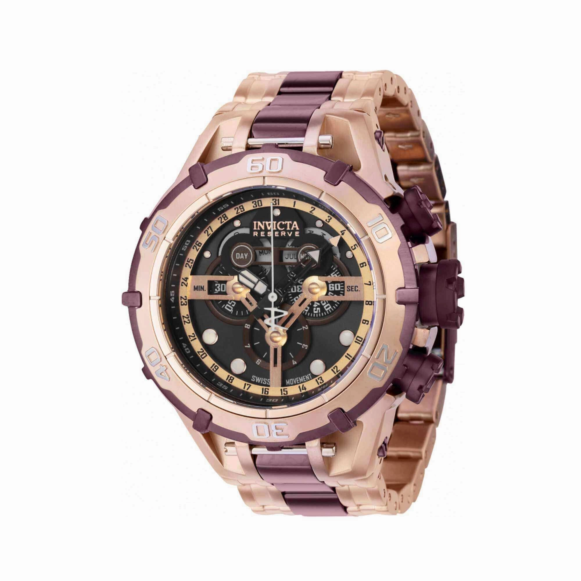 Invicta Men's Watch - Subaqua Ocean Warrior Rose Gold and Brown Bracelet | 35391
