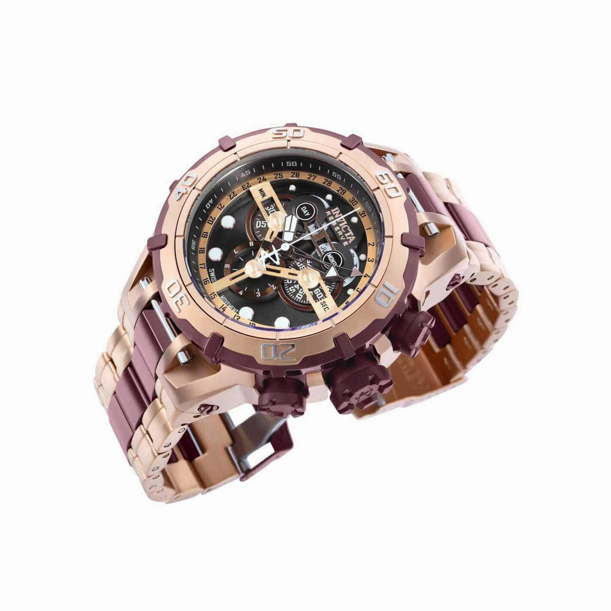 Invicta Men's Watch - Subaqua Ocean Warrior Rose Gold and Brown Bracelet | 35391