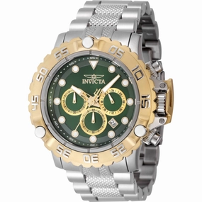 Invicta Men's Watch - Subaqua Poseidon Chronograph Green and Gold Tone Dial | 47183