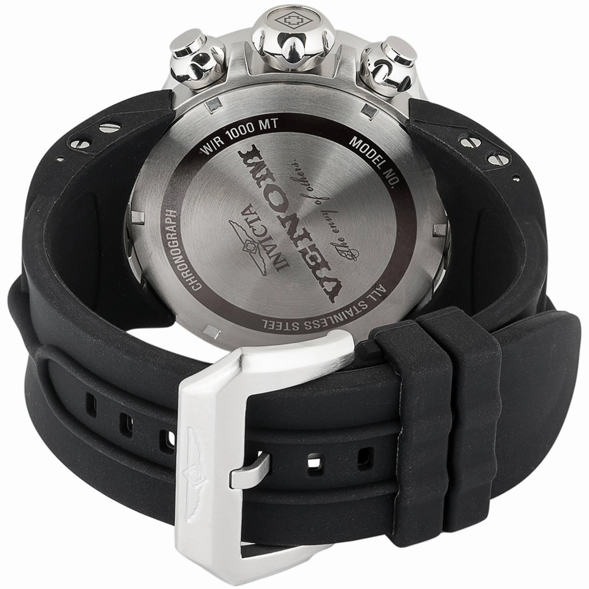 Invicta Men's Watch - Venom Rotating Bezel Green, Blue and Black Dial Strap | 46466