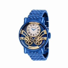 Invicta Men's Watch - Vintage Automatic Mother of Pearl Dial Blue Bracelet | 43747