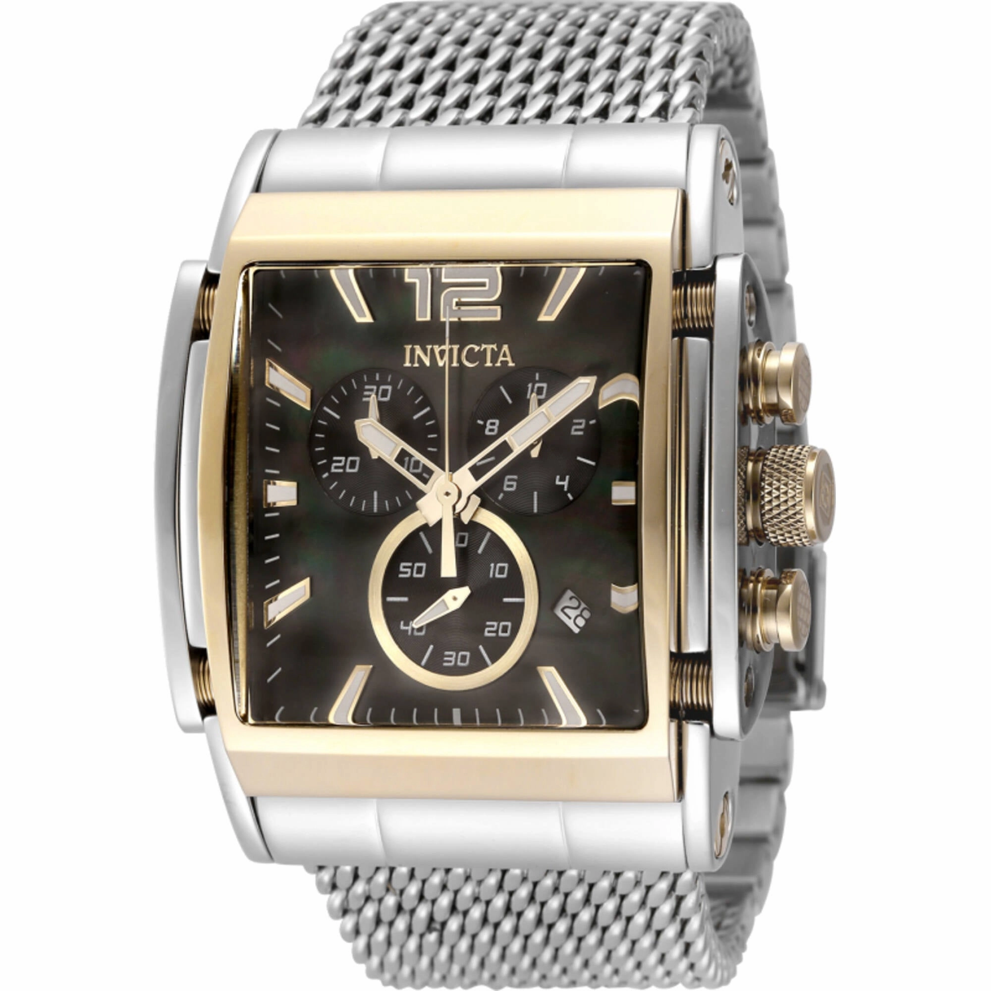 Invicta Men's Watch Speedway Chronograph Stainless Steel Mesh Bracelet 48208