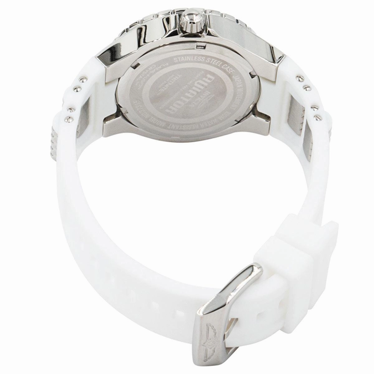 Invicta Women's Chronograph Watch - Aviator White and Silver Tone Strap | 37315
