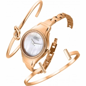 Invicta Women's Diamond Watch - Angel Diamond MOP Dial Rose Gold Bracelet | 28506