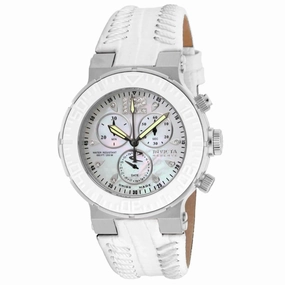 Invicta Women's Diamond Watch - Ocean Reef Silver Tone Case White Strap | 10723