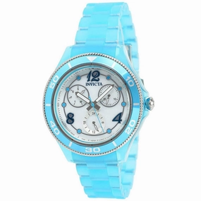 Invicta Women's Quartz Watch - Anatomic White Oyster Dial Blue Bracelet | 30366