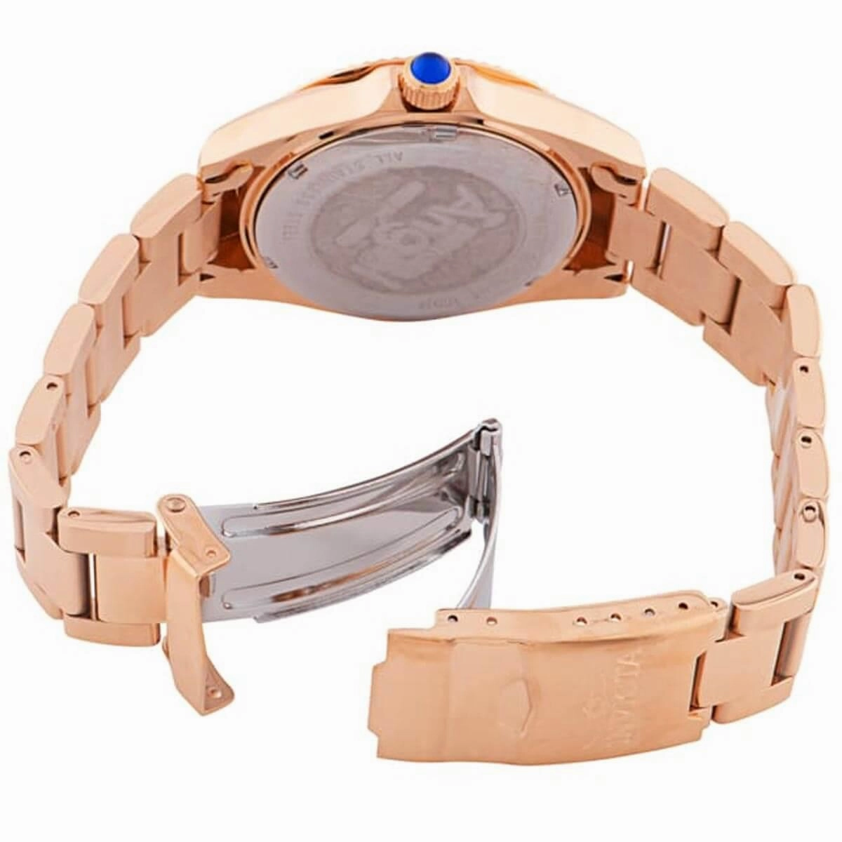 Invicta Women's Quartz Watch - Angel Mother of Pearl Dial Rose Gold Bracelet | 36059