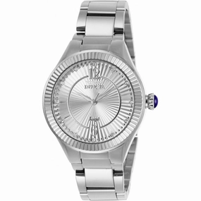 Invicta Women's Quartz Watch - Angel Silver Tone Dial Stainless Steel Bracelet | 28328