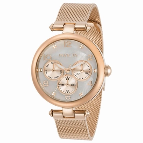 Invicta Women's Quartz Watch - Angel White Dial Rose Gold Tone Bracelet | 31528