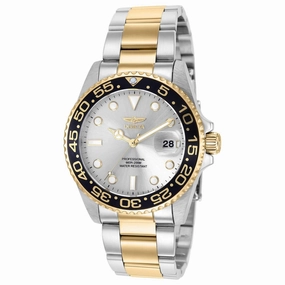 Invicta Women's Quartz Watch - Pro Diver Silver Tone Dial Two Tone Bracelet | 36540