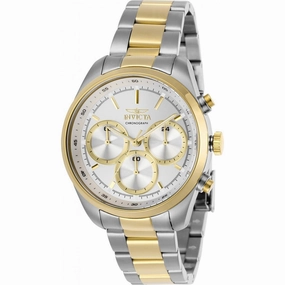 Invicta Women's Quartz Watch - Specialty Chronograph Silver Dial Bracelet | 29265