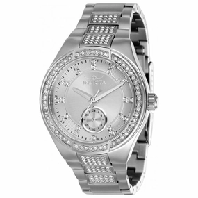 Invicta Women's Quartz Watch - Specialty Silver Tone and Crystal Bracelet | 38630