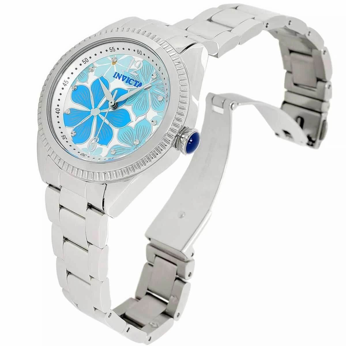 Invicta Women's Quartz Watch - Wildflower Flowers Design Dial Steel Bracelet | 37140