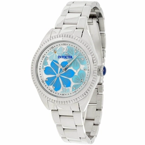 Invicta Women's Quartz Watch - Wildflower Flowers Design Dial Steel Bracelet | 37140