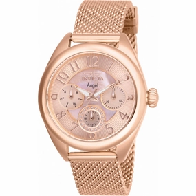 Invicta Women's Watch - Angel Rose Gold Dial Stainless Steel Bracelet Quartz | 27454