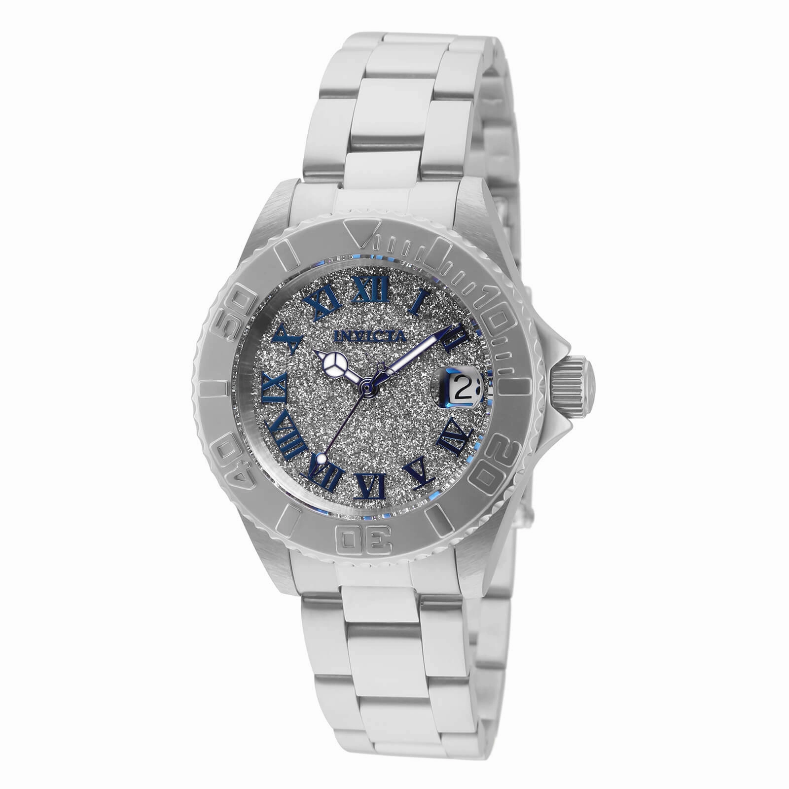 Invicta Women's Watch - Angel Silver Glitter Dial Stainless Steel Bracelet | 33360