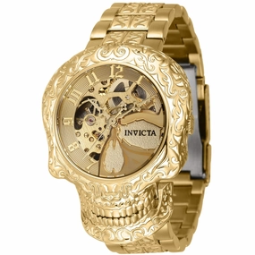 Invicta Women's Watch - Artist Automatic Skeleton Dial Yellow Gold Bracelet | 42773