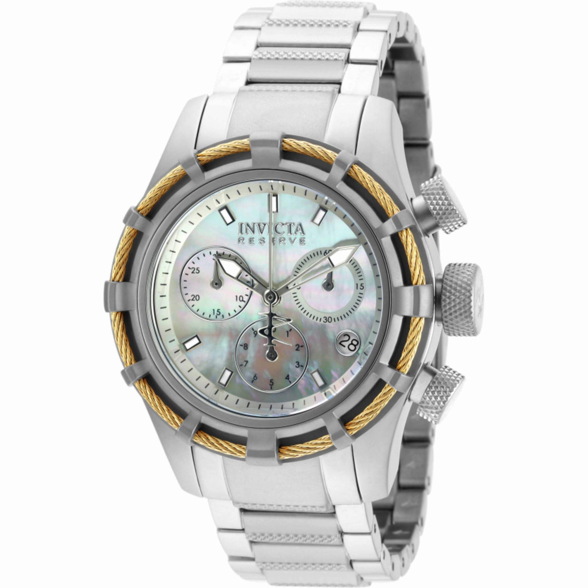 Invicta Women's Watch - Bolt Chronograph Mop Dial Stainless Steel Bracelet | 90009