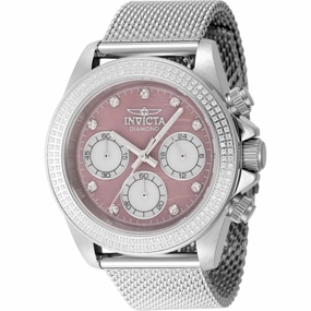 Invicta Women's Watch - Elite Diamond Quartz Chronograph Silver Tone Bracelet | 48758