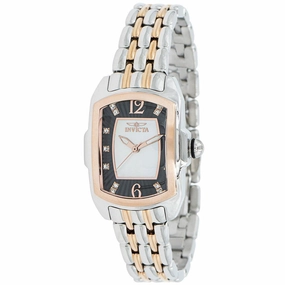 Invicta Women's Watch - Lupah Black and MOP Dial TT Stainless Steel Bracelet | 39784