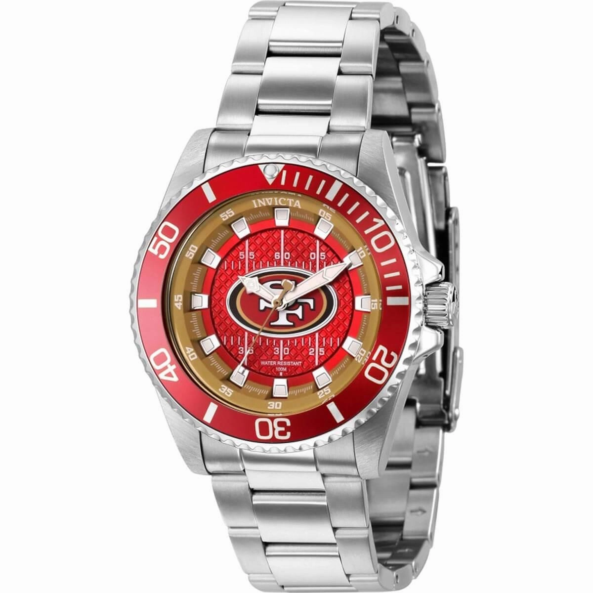 Invicta Women's Watch - NFL San Francisco 49ers SS Bracelet Rotating Bezel | 36930
