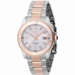 Invicta Women's Watch - Pro Diver Two Tone Rose Gold, Silver Tone Bracelet | 46690
