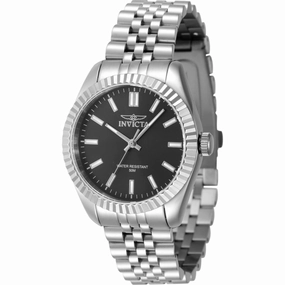 Invicta Women's Watch - Specialty Black Dial Silver Steel Bracelet Quartz | 47494