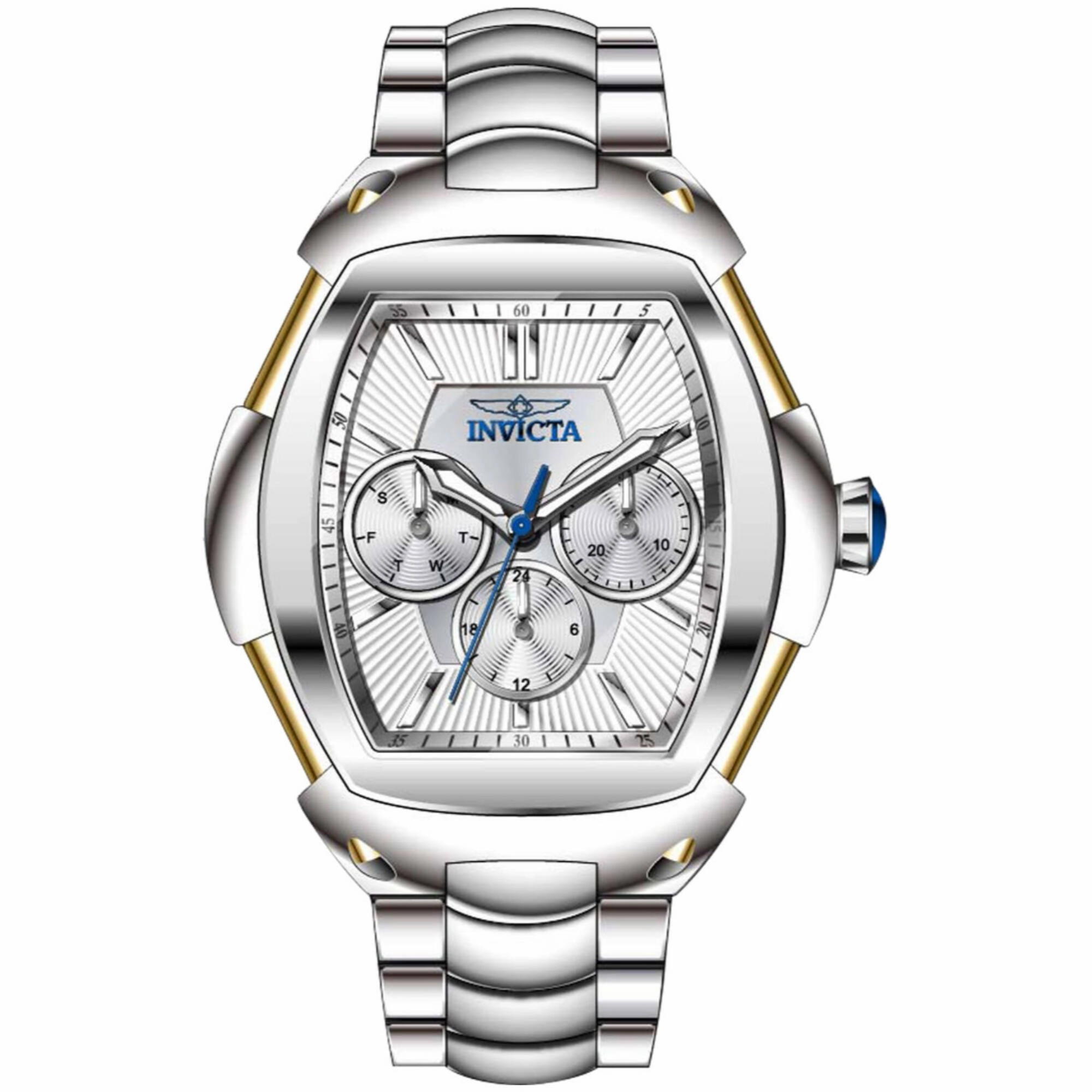 Invicta Women's Watch - Vintage Chronograph Silver Tone Dial Steel Bracelet | 41604