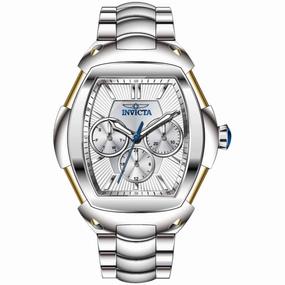 Invicta Women's Watch - Vintage Chronograph Silver Tone Dial Steel Bracelet | 41604
