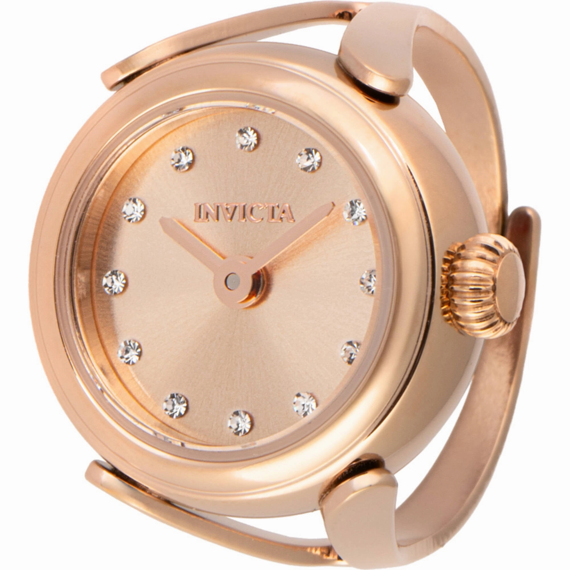 Invicta Women's Watch Ring - Mini Angel Quartz Rose Gold Stainless Steel | 48575
